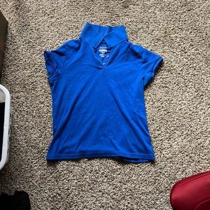 Blue polo shirt